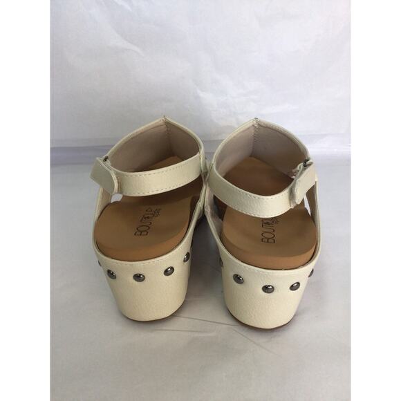 Corkys Footwear Carley Womens 2.5in Wedge Sandals Cream Size 9 Cork Heel - Picture 3 of 7